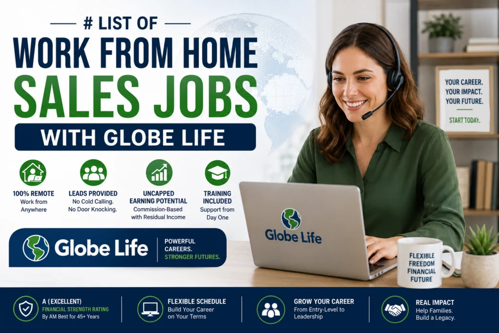 List of Work From Home Sales Jobs With Globe Life
